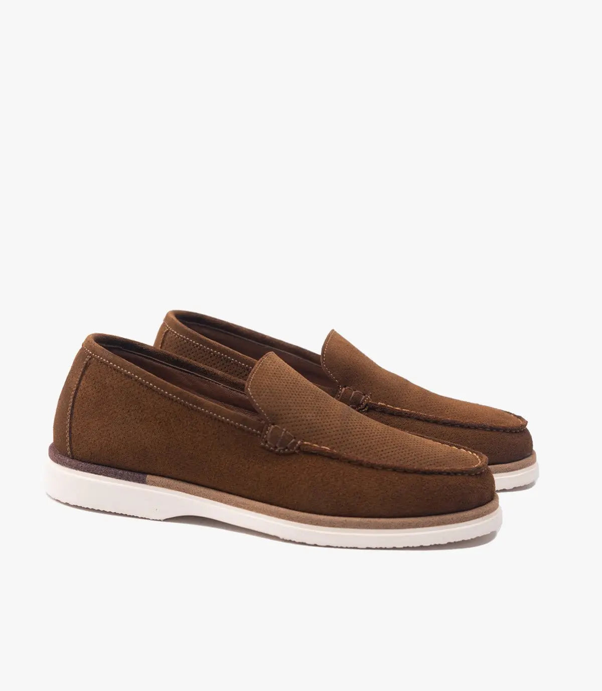 MOCASSIN EVERTON EN DAIM, Marron- CL3062 Celeno