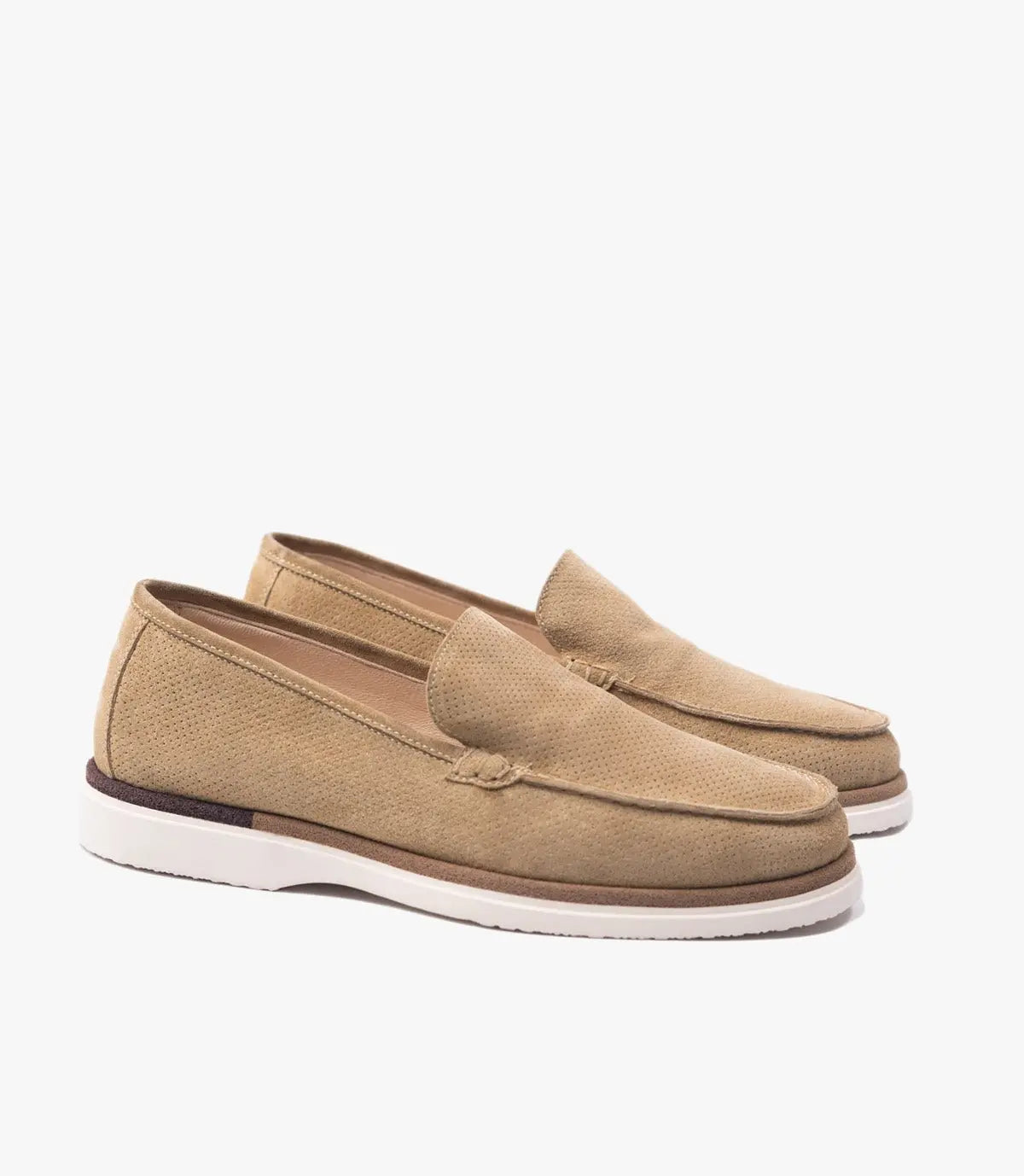 MOCASSIN EVERTON EN DAIM, BEIGE - CL3062 Celeno