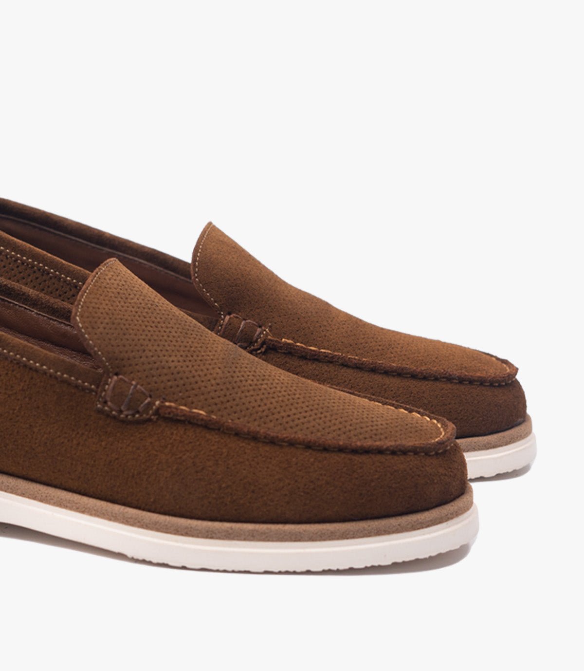 MOCASSIN EVERTON EN DAIM, Marron- CL3062