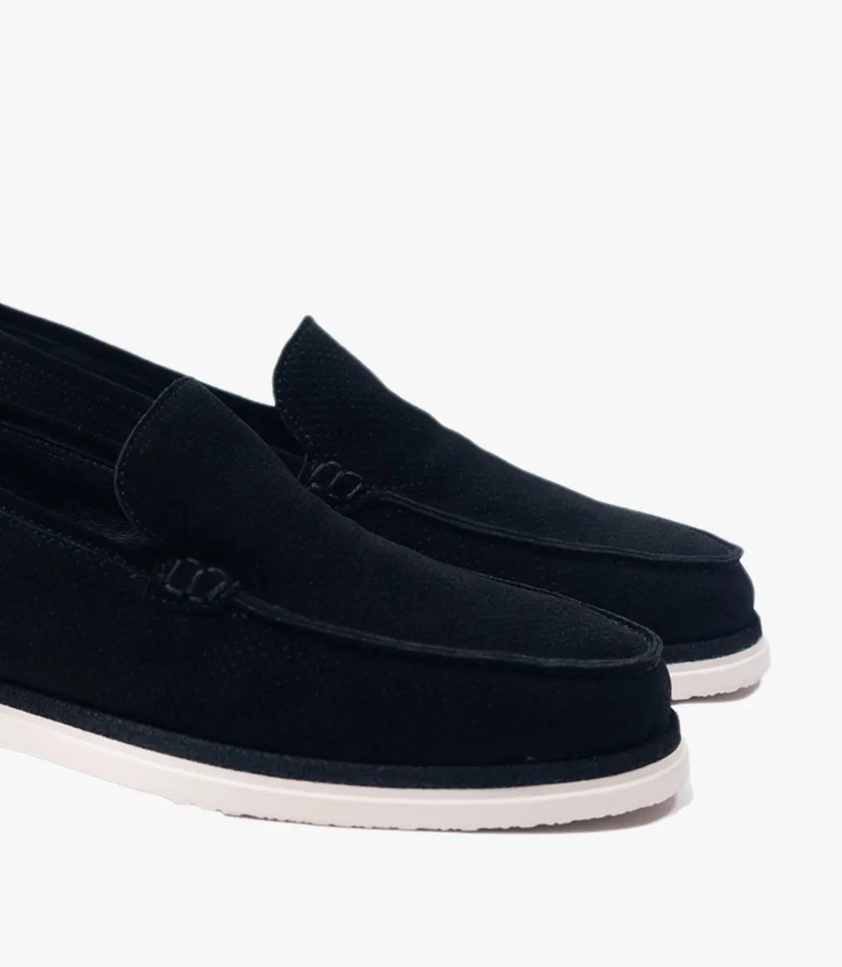 MOCASSIN EVERTON EN DAIM, Noir - CL3062 Celeno