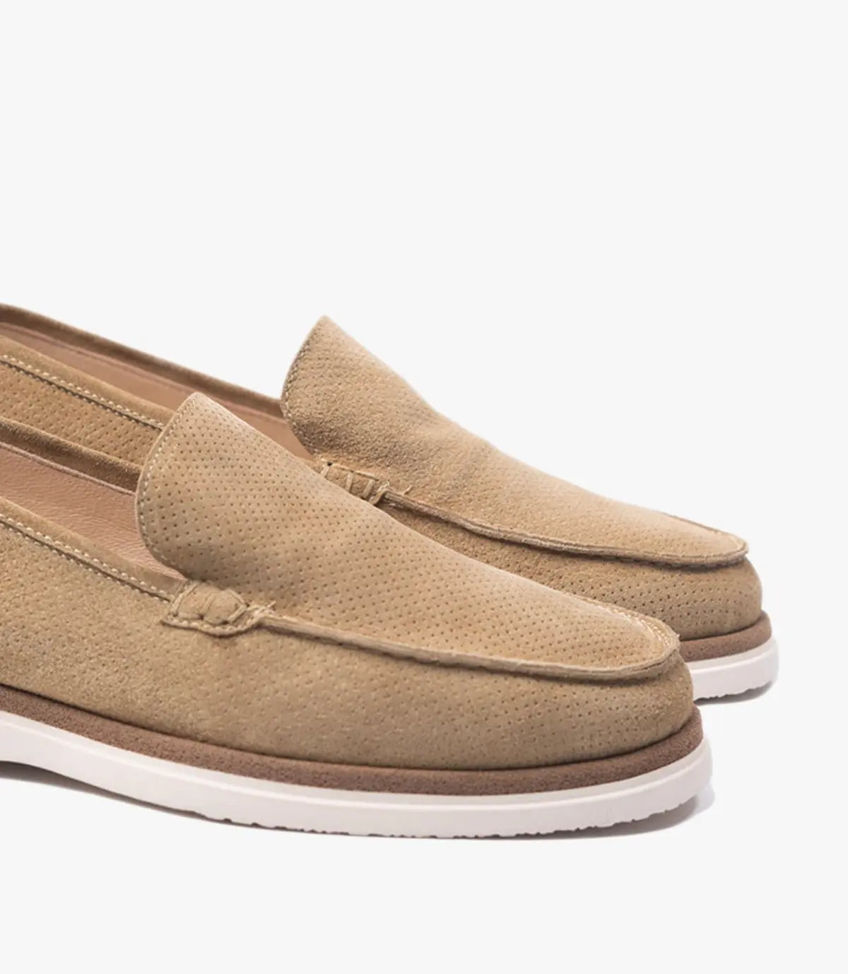 MOCASSIN EVERTON EN DAIM, BEIGE - CL3062 Celeno