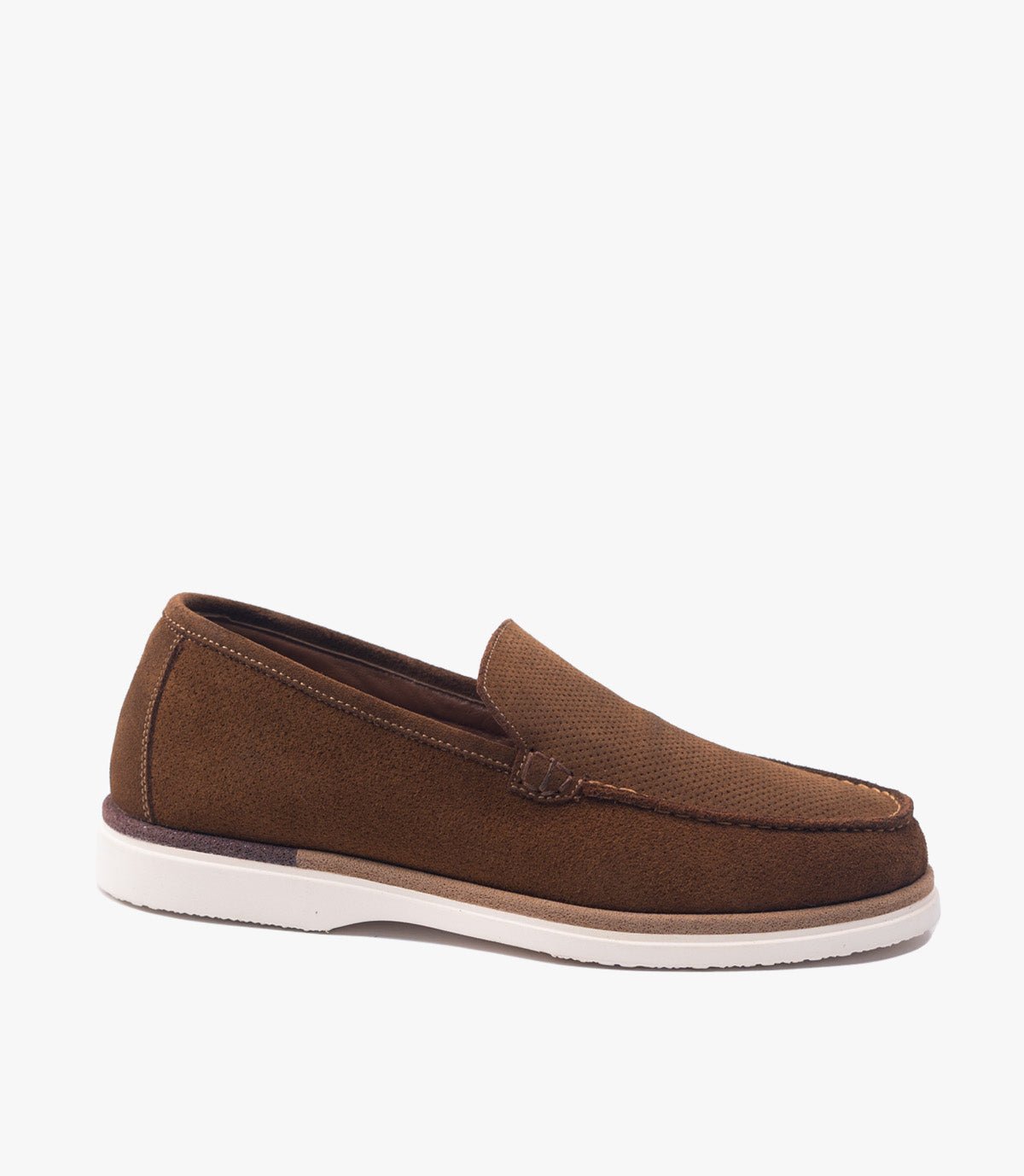MOCASSIN EVERTON EN DAIM, Marron- CL3062