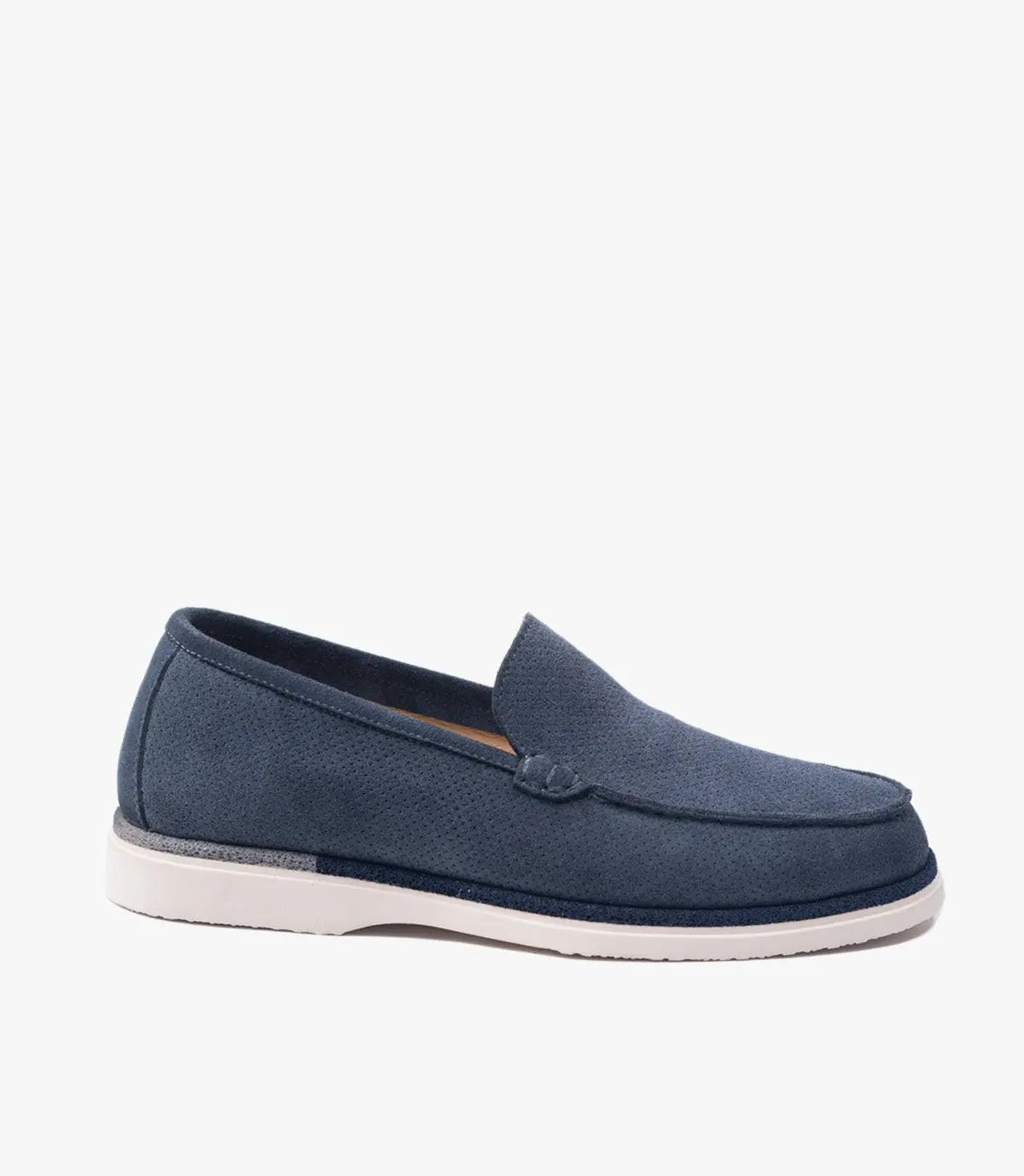 MOCASSIN EVERTON EN DAIM, Bleu- CL3062 Celeno