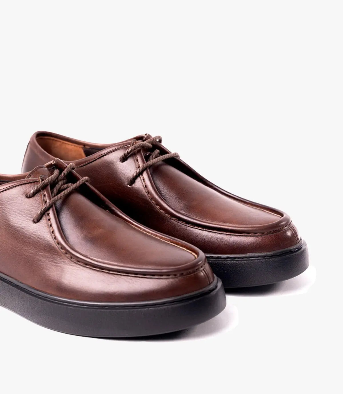 Leather derby En Marron, Classique – CL327 Celeno