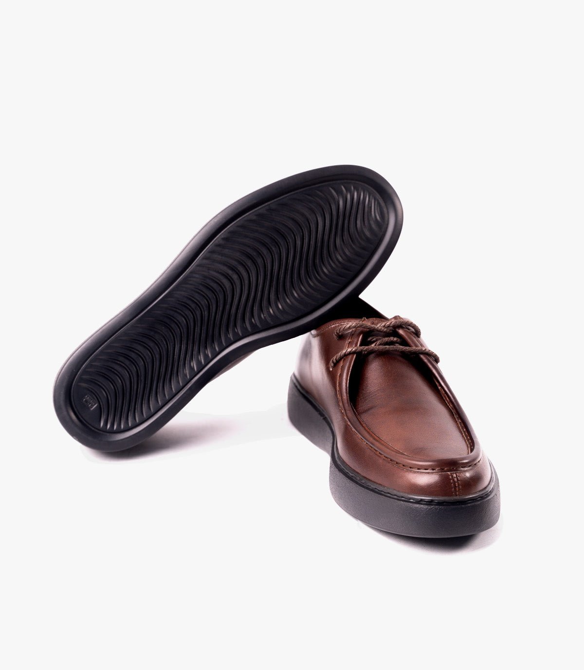 Leather derby En Marron, Classique – CL307