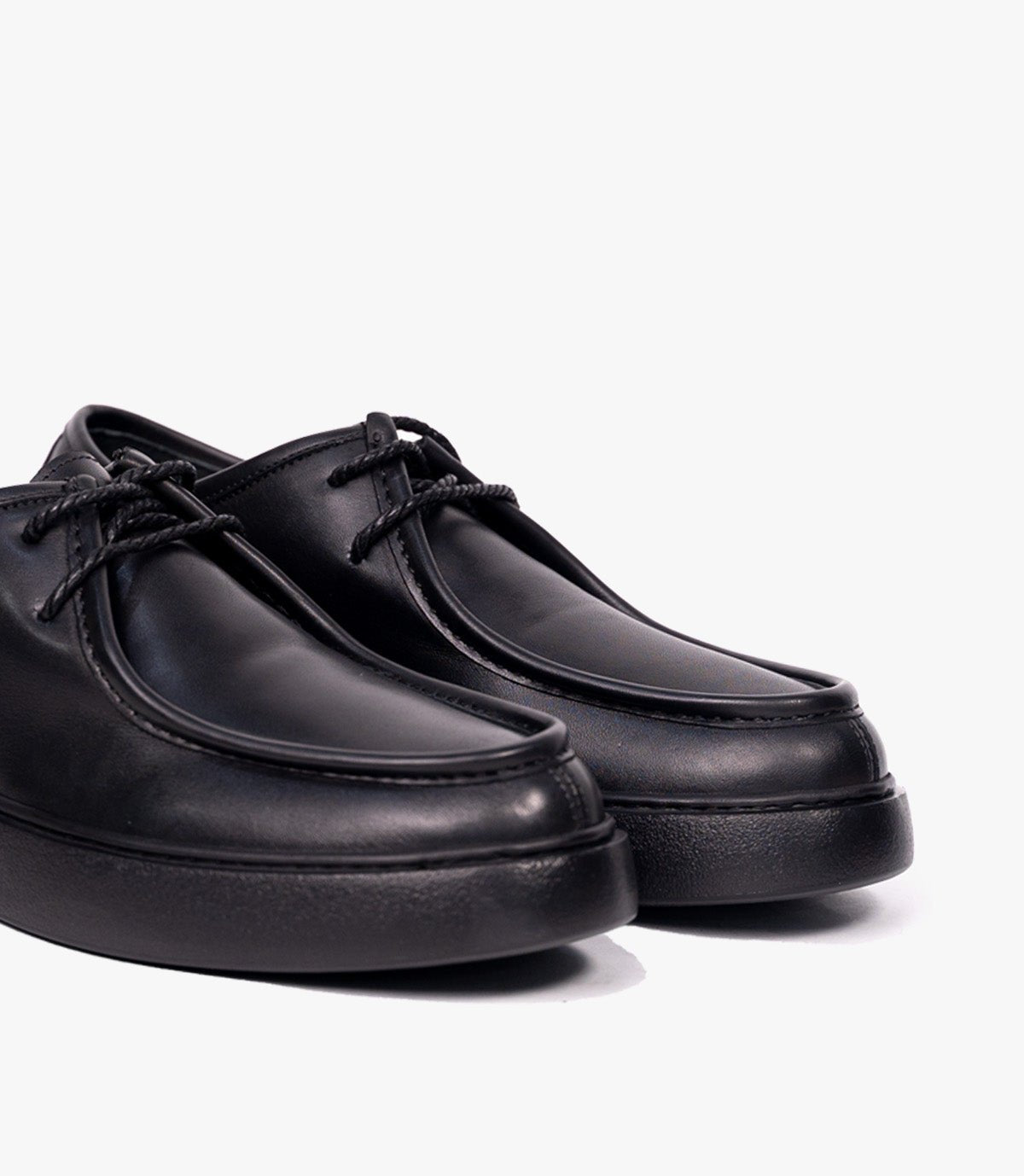 Leather derby En Noir, Classique – CL307