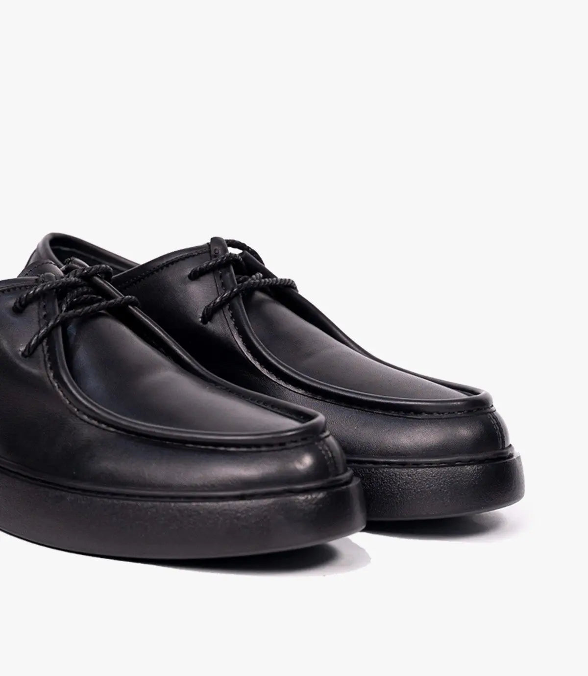 Leather derby En Noir, Classique – CL327 Celeno