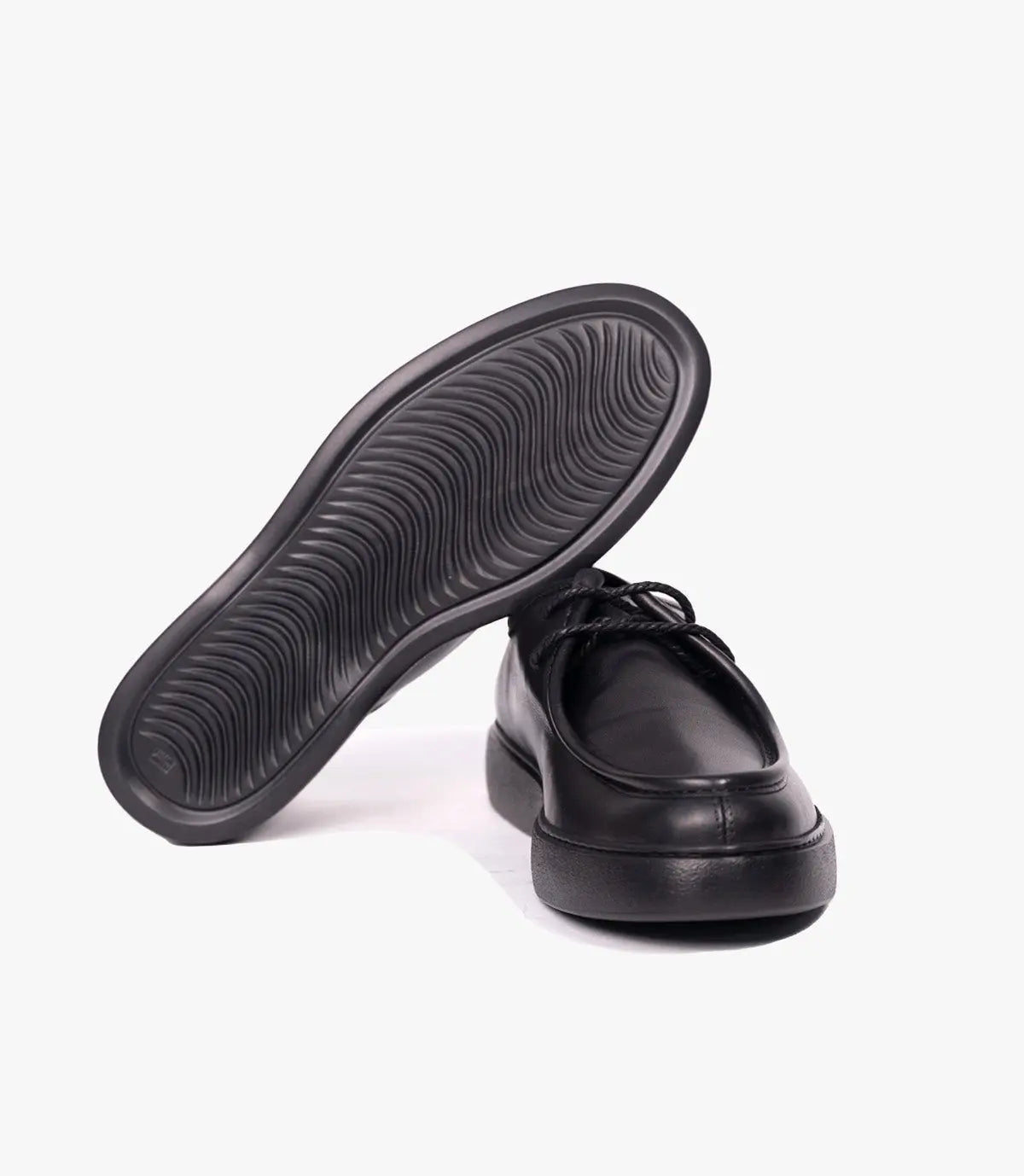 Leather derby En Noir, Classique – CL327 Celeno