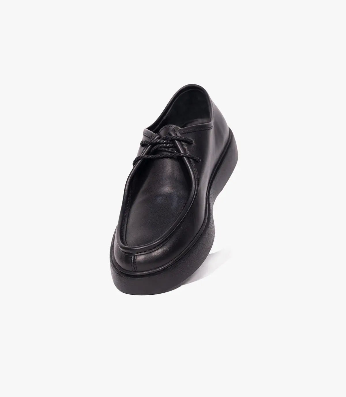 Leather derby En Noir, Classique – CL327 Celeno