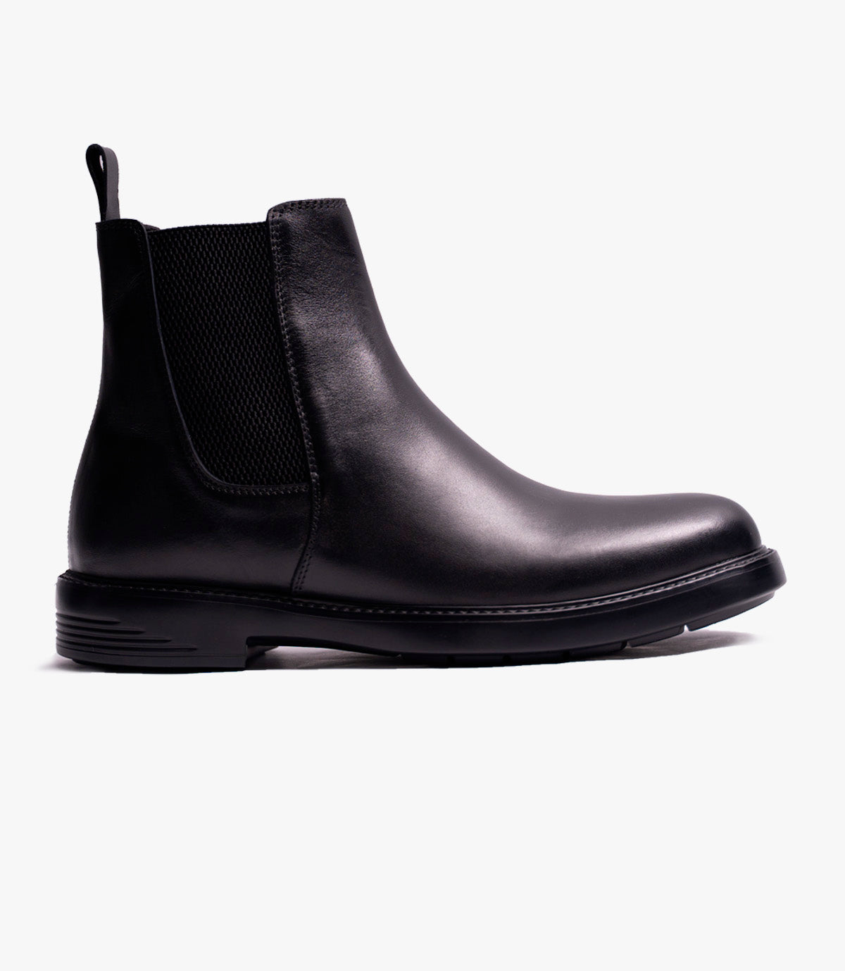 Bottine Chelsea en Cuir Noir CL4000