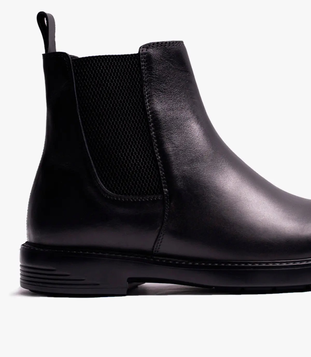 Bottine Chelsea en Cuir Noir CL4000 Celeno