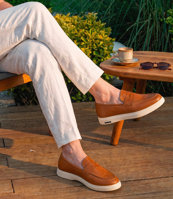 MOCASSIN ADDLER en Cuir, Tabac – CL6044