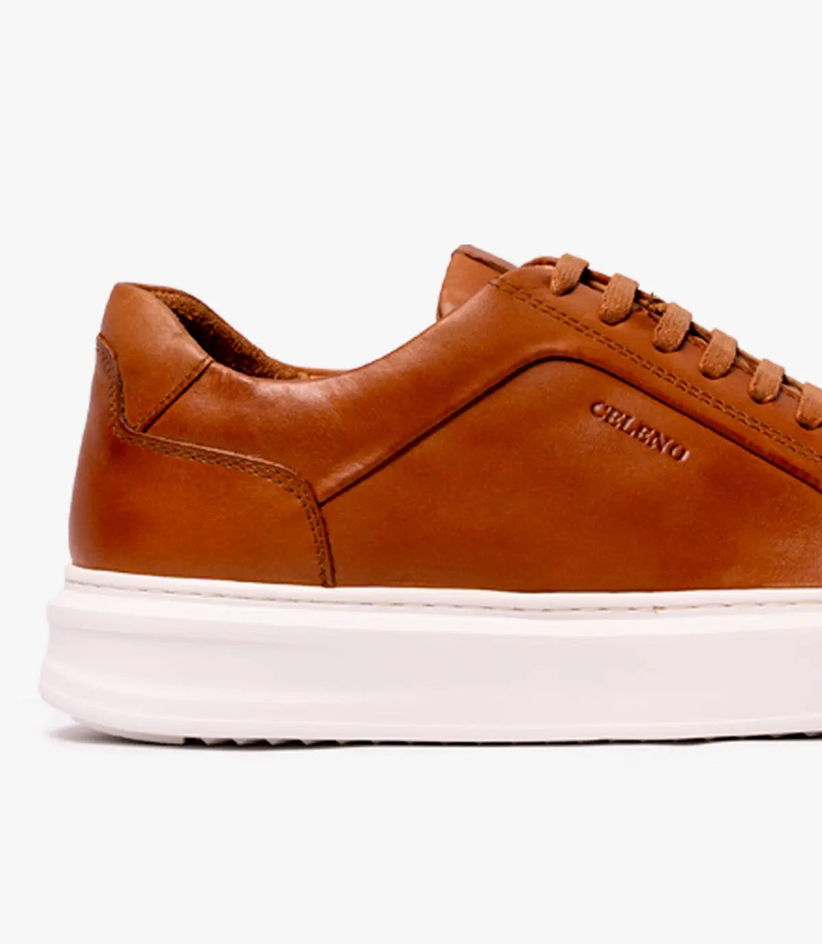 BASKET SUEDE EN CUIR, Tabac – CL6063 Celeno