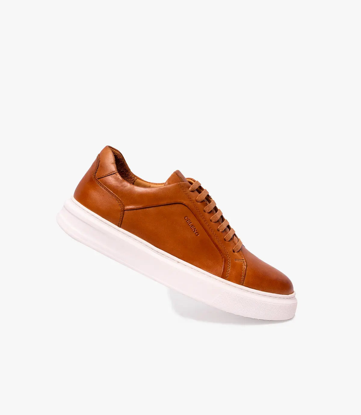 BASKET SUEDE EN CUIR, Tabac – CL6063 Celeno