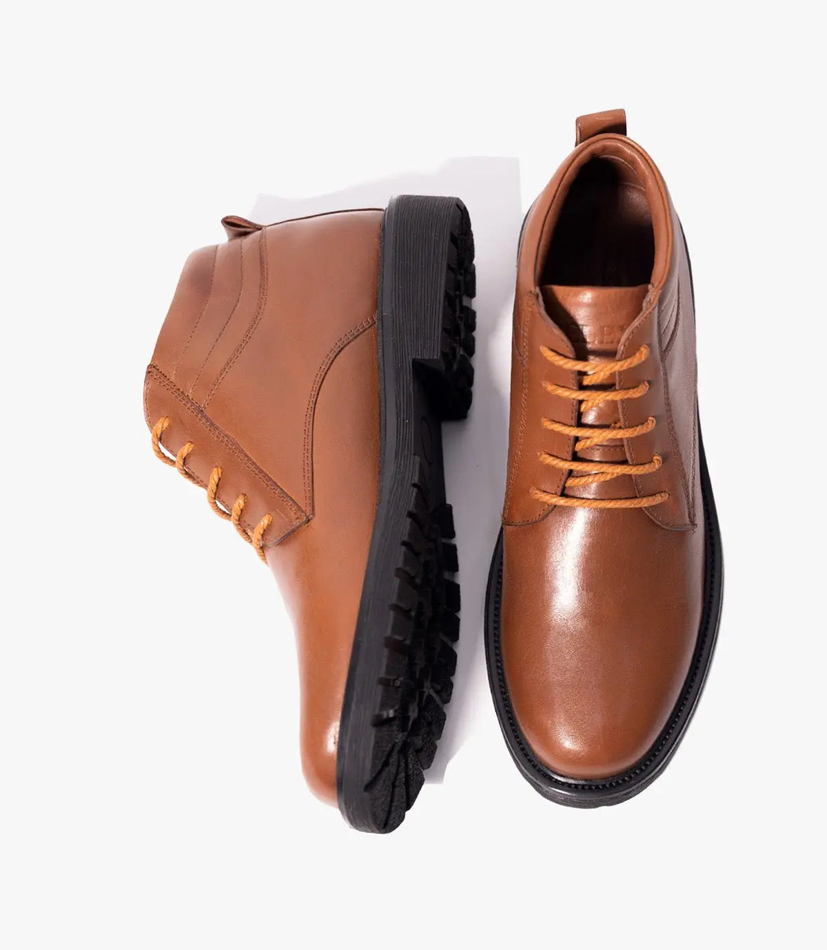 Bottine Oxford en Cuir Camel CL2028 Celeno