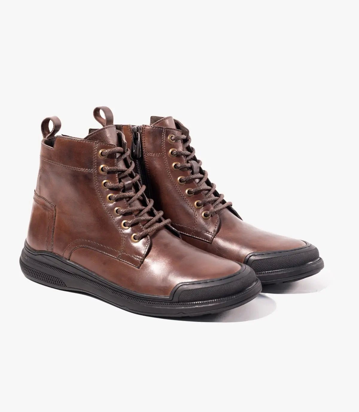 Bottine Parker en Cuir, Marron– CL3063 Celeno