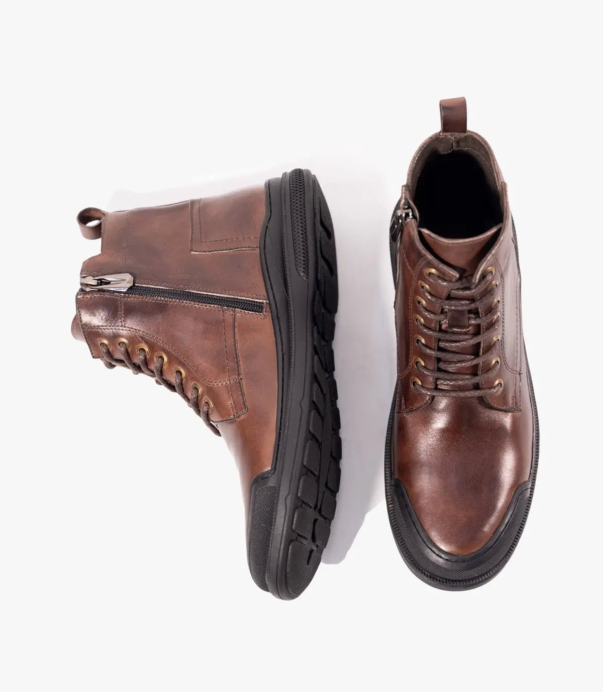 Bottine Parker en Cuir, Marron– CL3063 Celeno