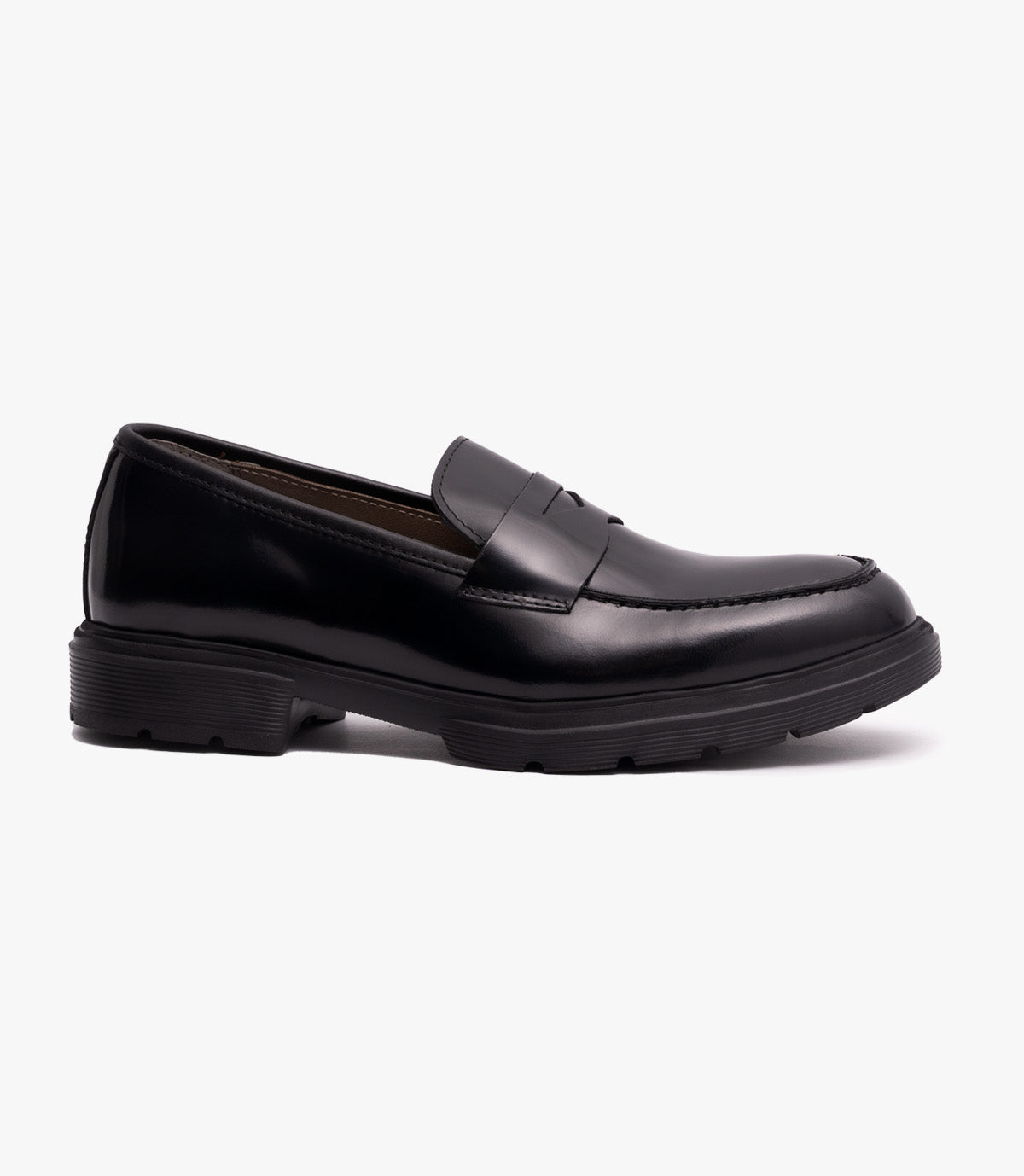 Mocassin Penny Loafers en cuir, Noir Cl5090