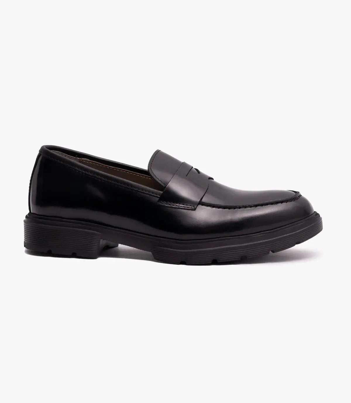 Mocassin Penny Loafers en cuir, Noir Cl5090 Celeno