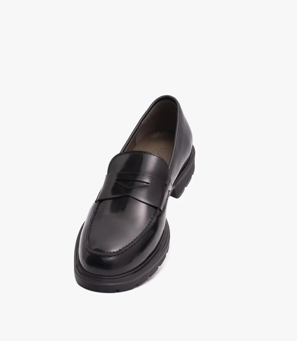 Mocassin Penny Loafers en cuir, Noir Cl5090 Celeno