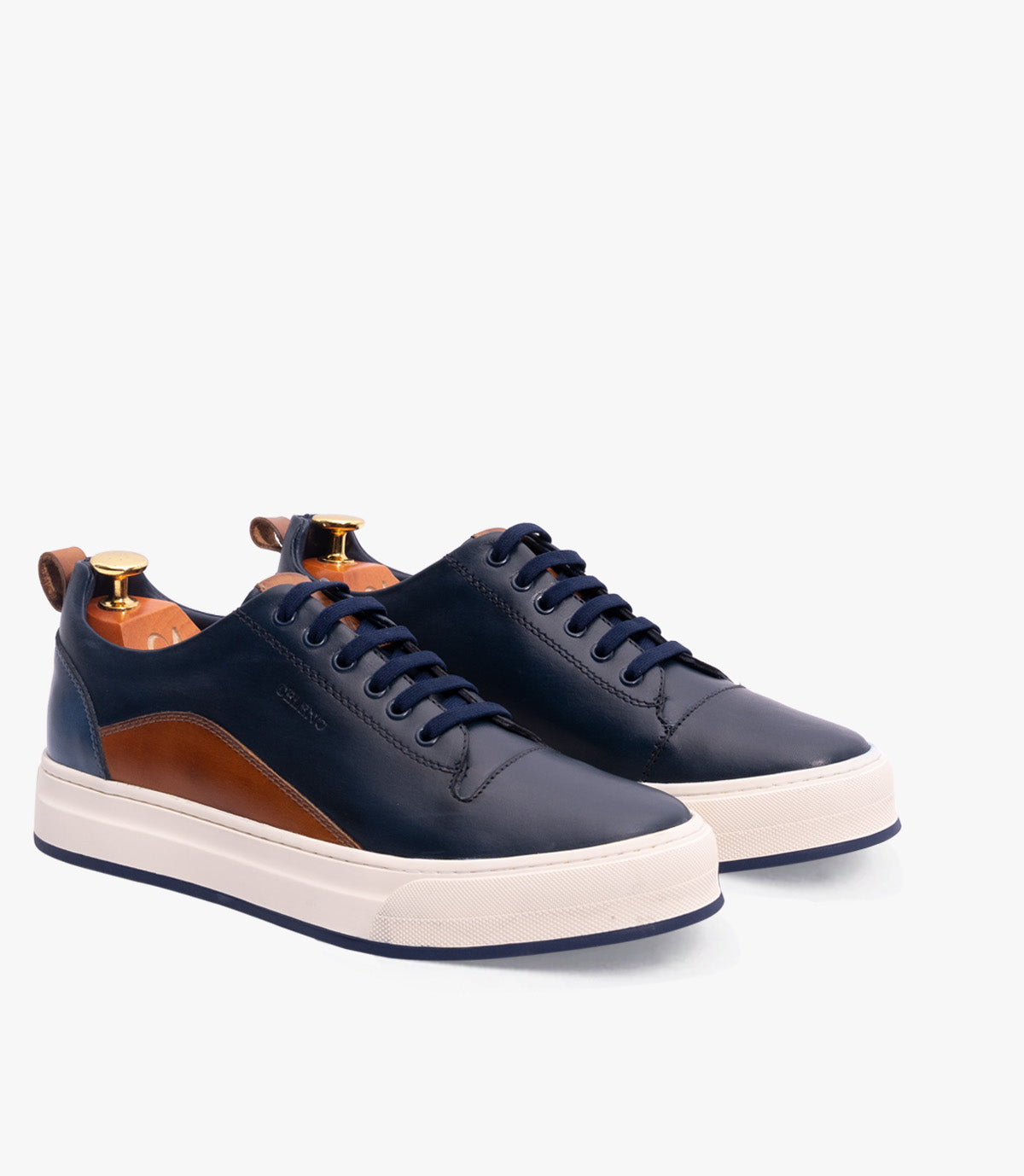 BASKET BOLT en Cuir, Bleu– CL6069