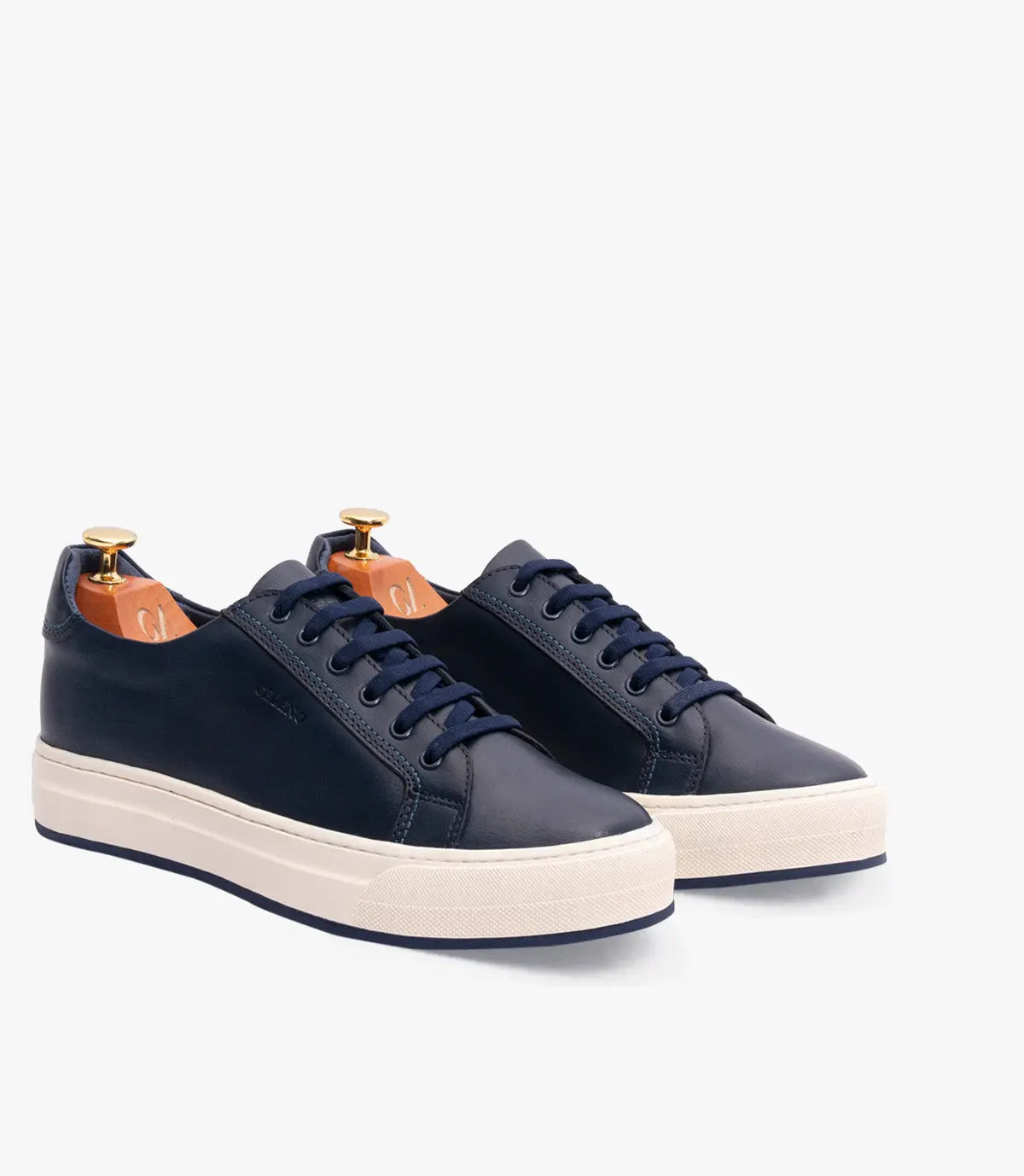 BASKET ROGUE en Cuir, Bleu Nuit– CL6073 Celeno