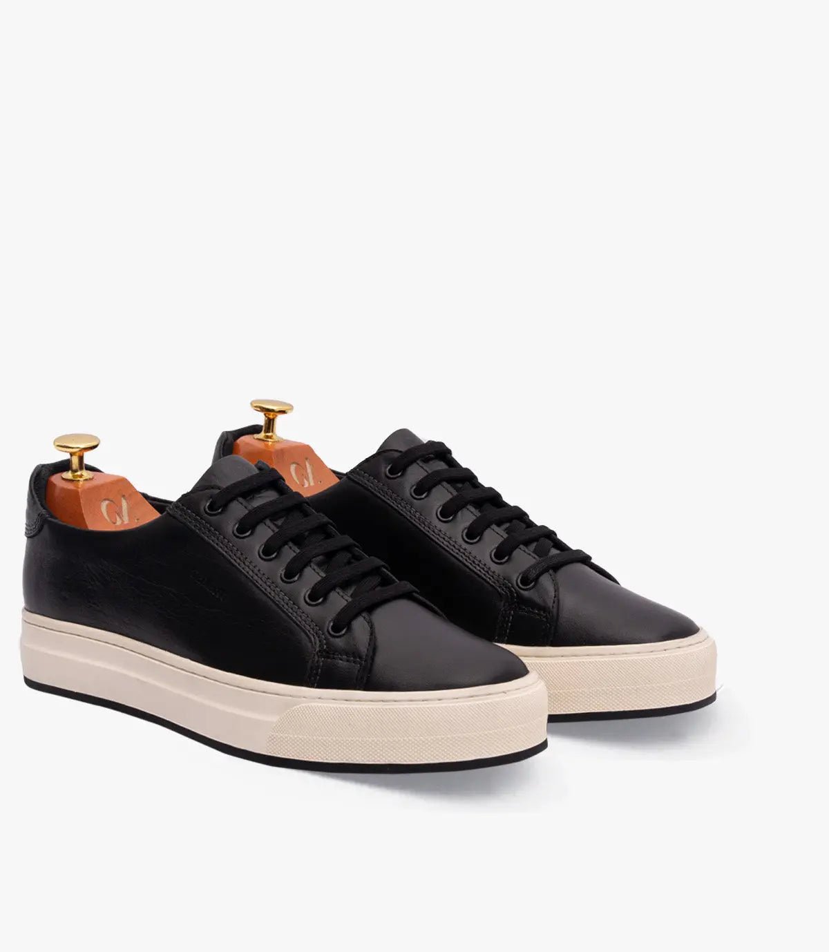 BASKET ROGUE en Cuir, Noir– CL6073 Celeno