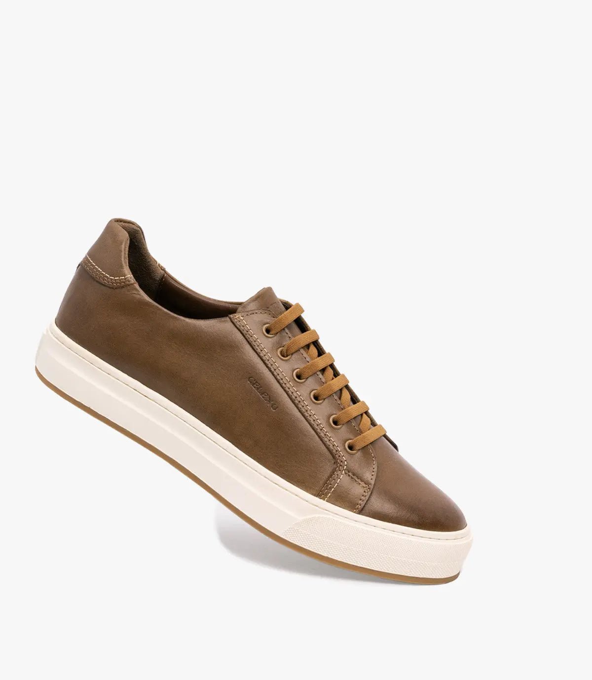 BASKET ROGUE en Cuir, Tabac – CL6073 Celeno