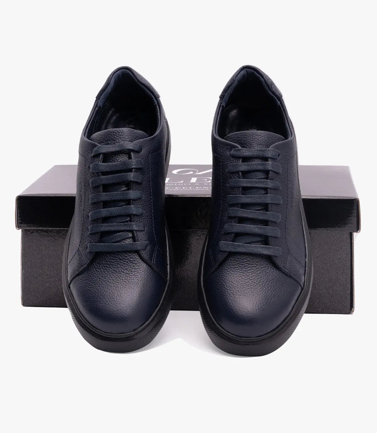 BASKET BLAZE En Cuir, Bleu Nuit – CN6080 Celeno