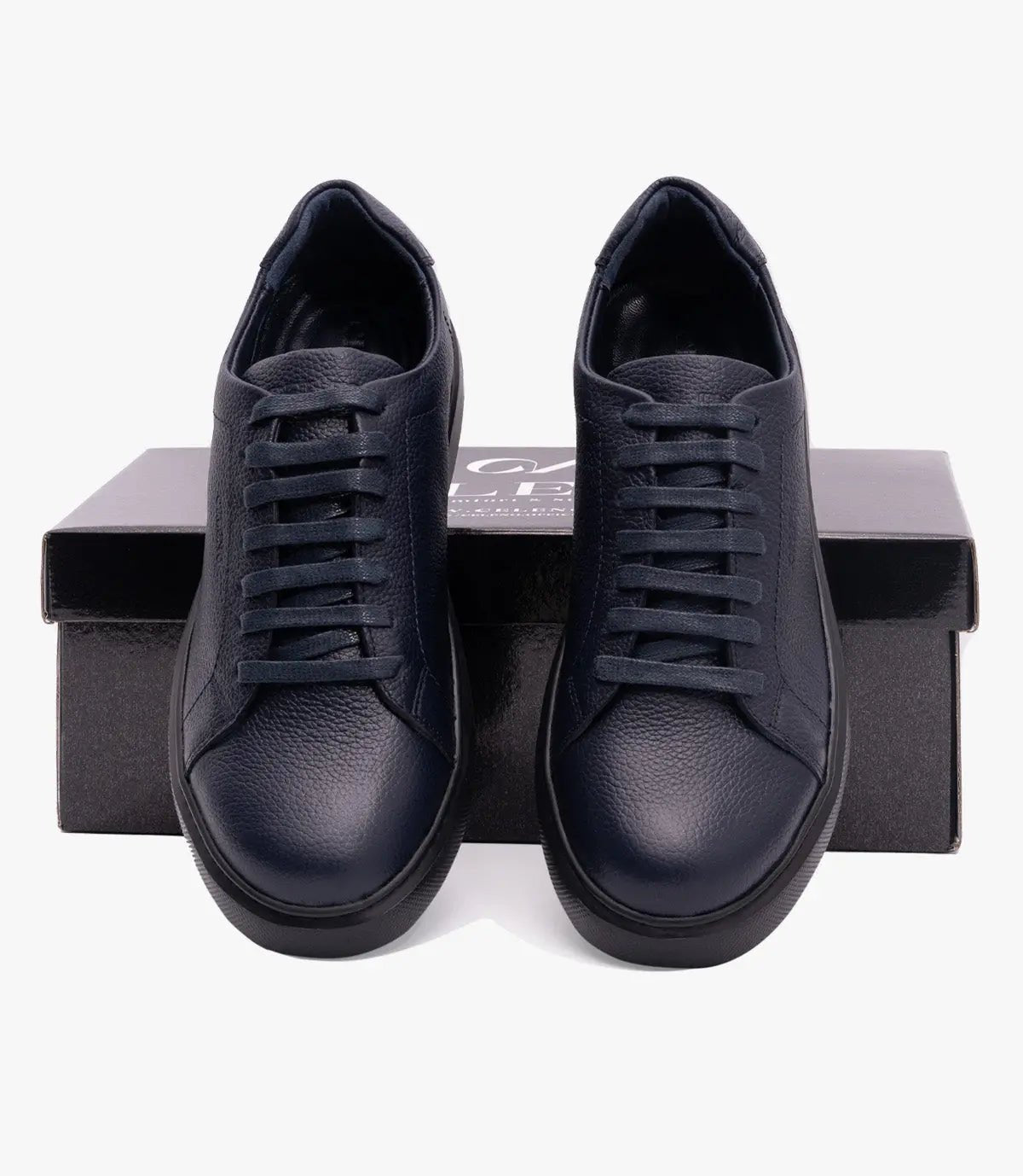 BASKET BLAZE En Cuir, Bleu Nuit – CN6080 Celeno