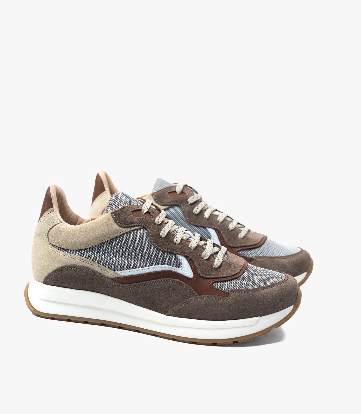 BASKET FLUENT FLEX EN DAIM, MARRON CLAIR - CL840041