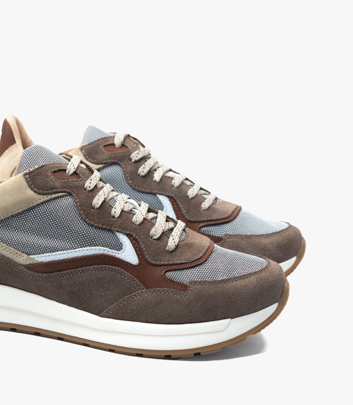 BASKET FLUENT FLEX EN DAIM, MARRON CLAIR - CL840041