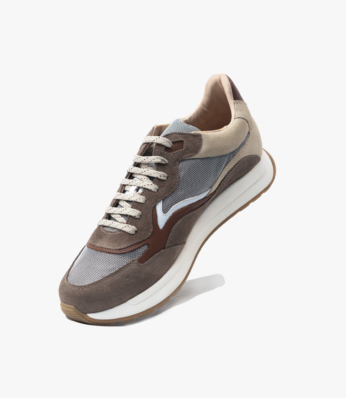 BASKET FLUENT FLEX EN DAIM, MARRON CLAIR - CL840041