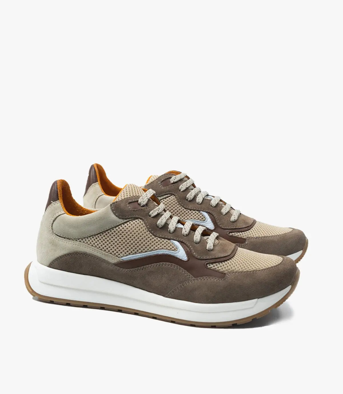 BASKET FLUENT FLEX EN DAIM, Chocolat - CL8600 Celeno