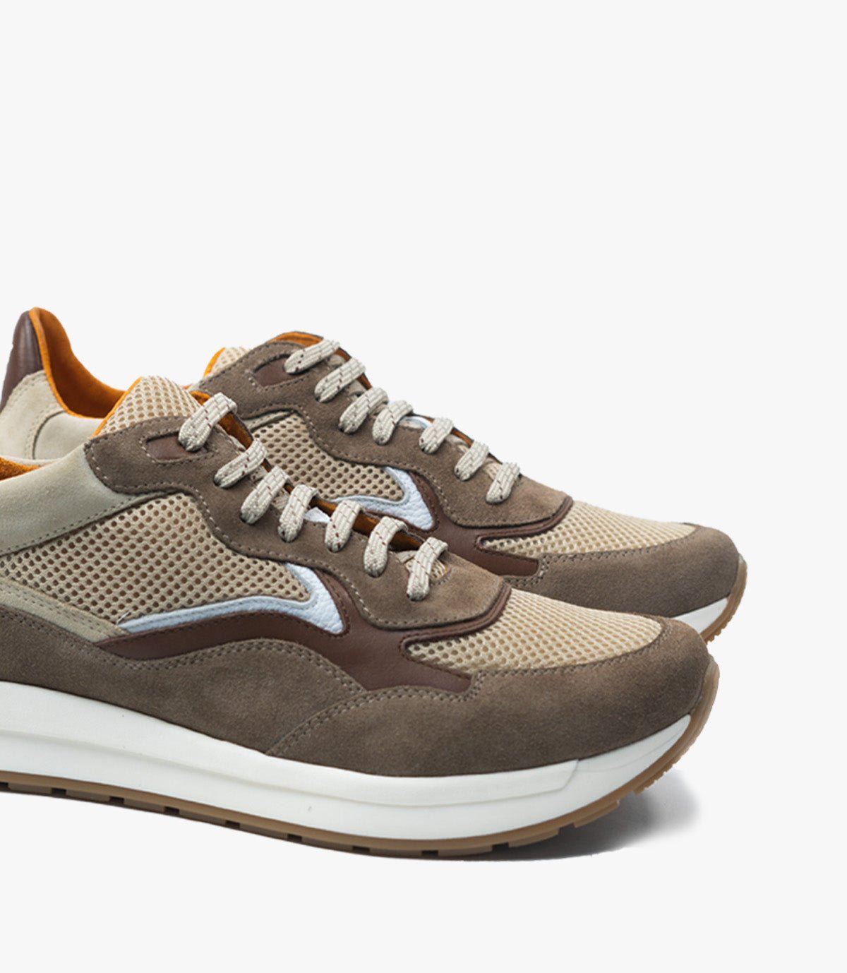 BASKET FLUENT FLEX EN DAIM, Chocolat - CL8600