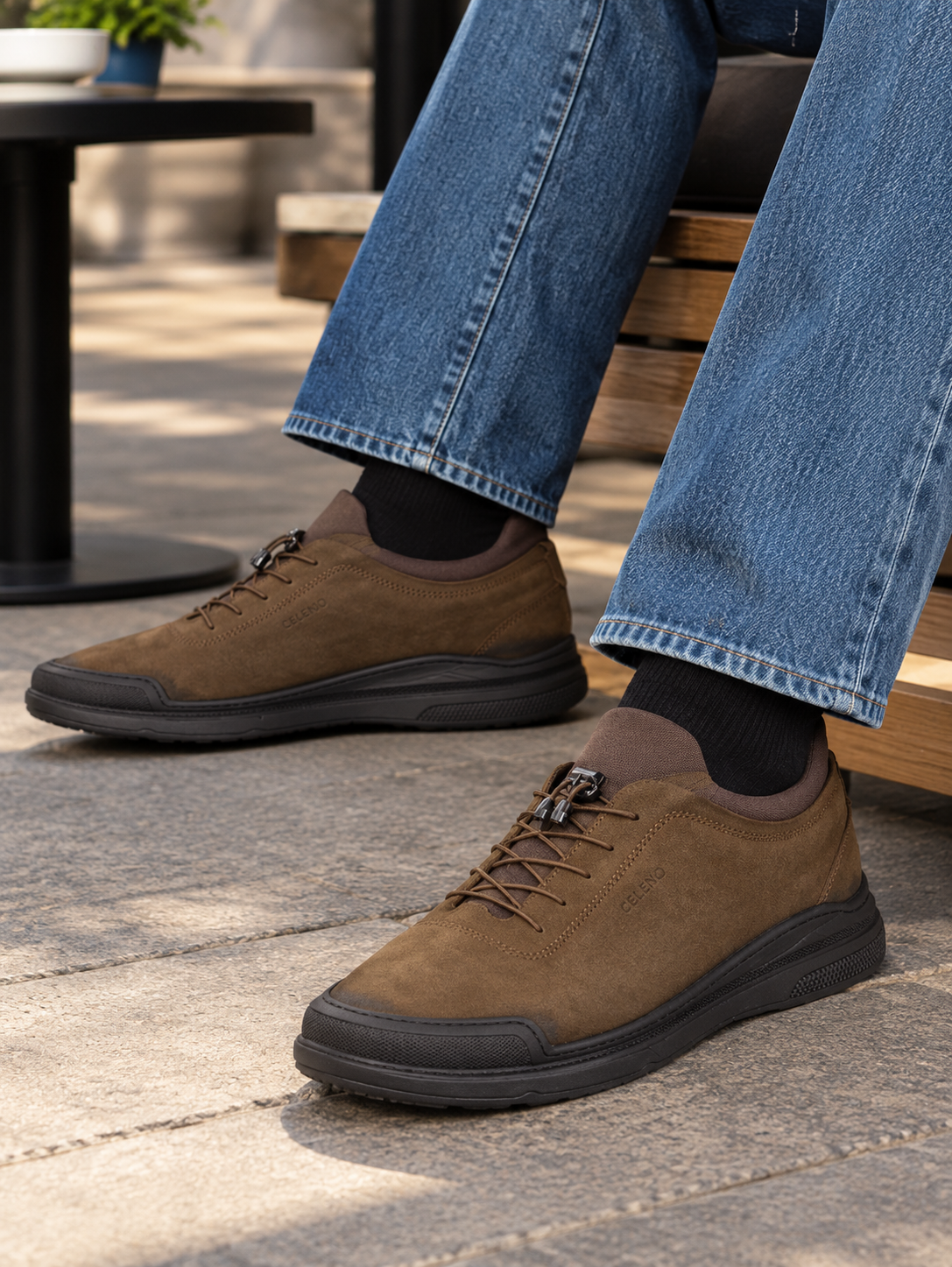 CAVAN en Daim, Marron -CL6062