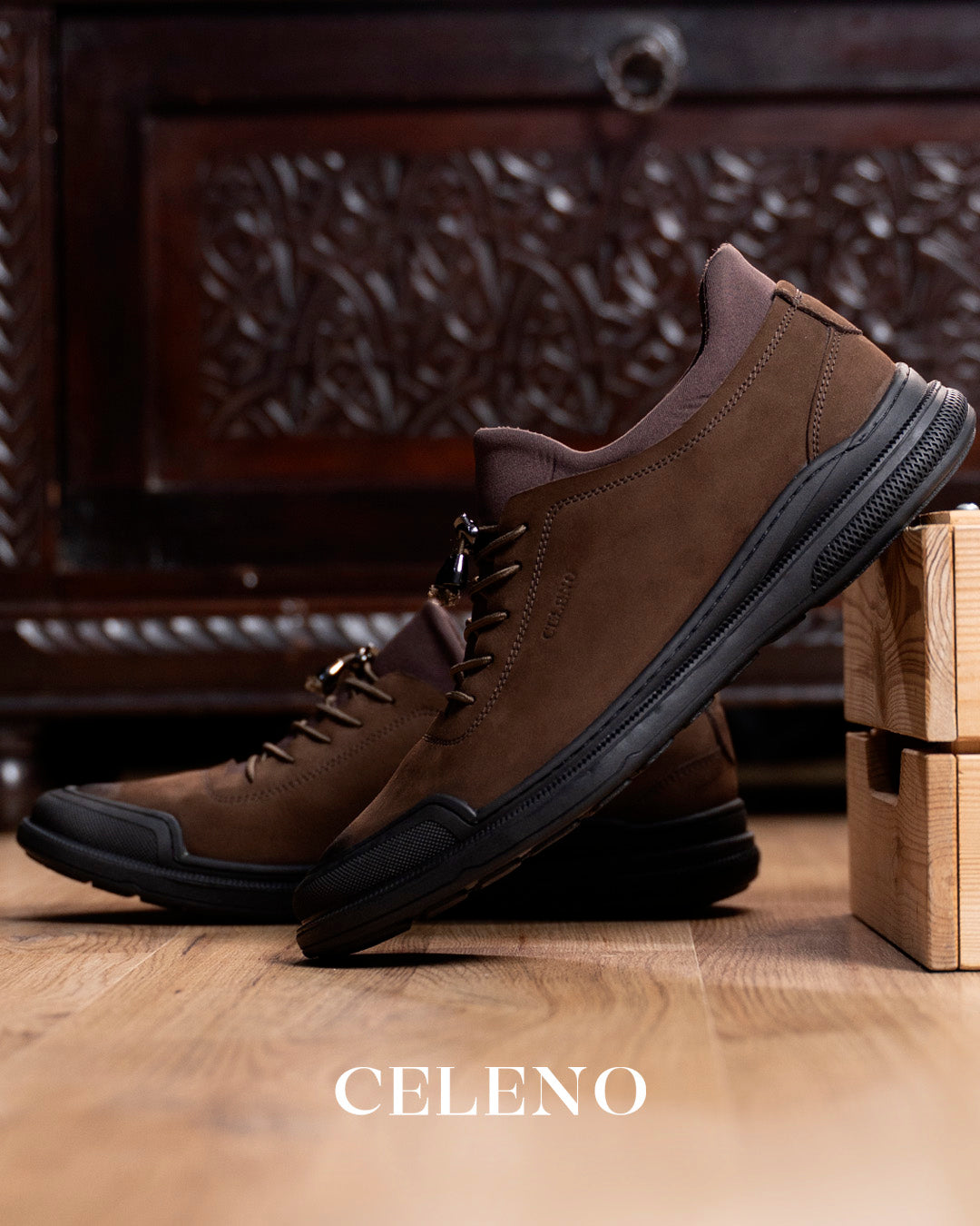 CAVAN en Daim, Marron -CL6062