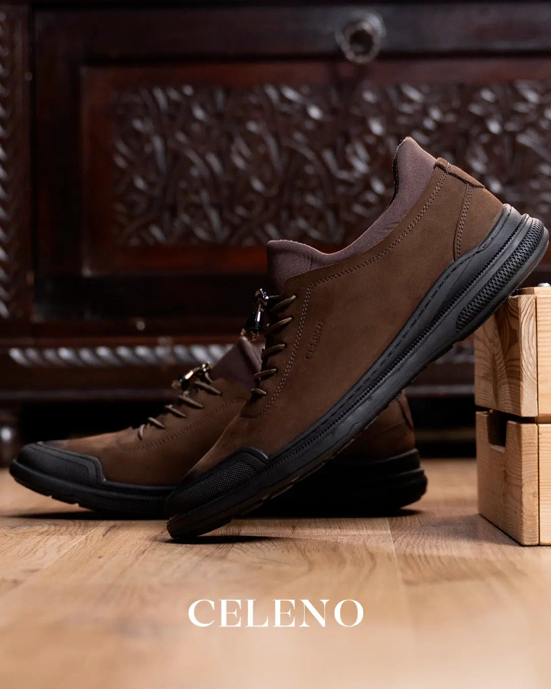 CAVAN en Daim, Marron -CL6062 Celeno