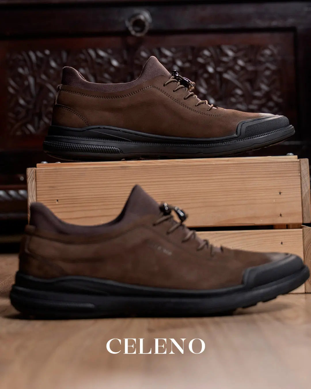 CAVAN en Daim, Marron -CL6062 Celeno