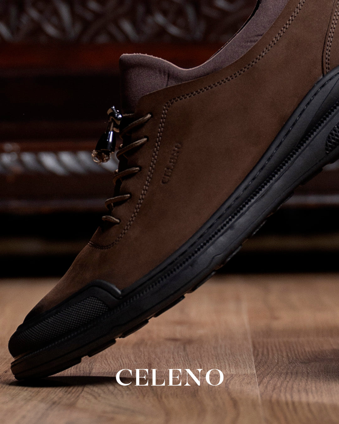 CAVAN en Daim, Marron -CL6062