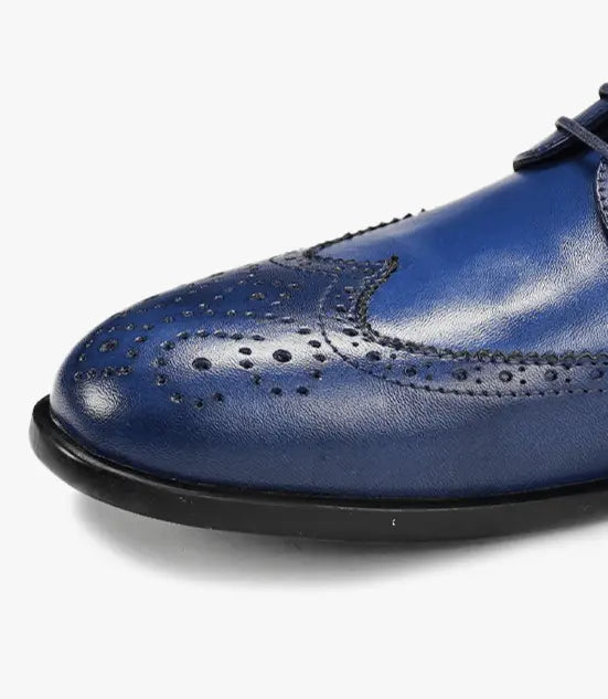 CAVALIER en Cuir, Bleu -CL307 Celeno