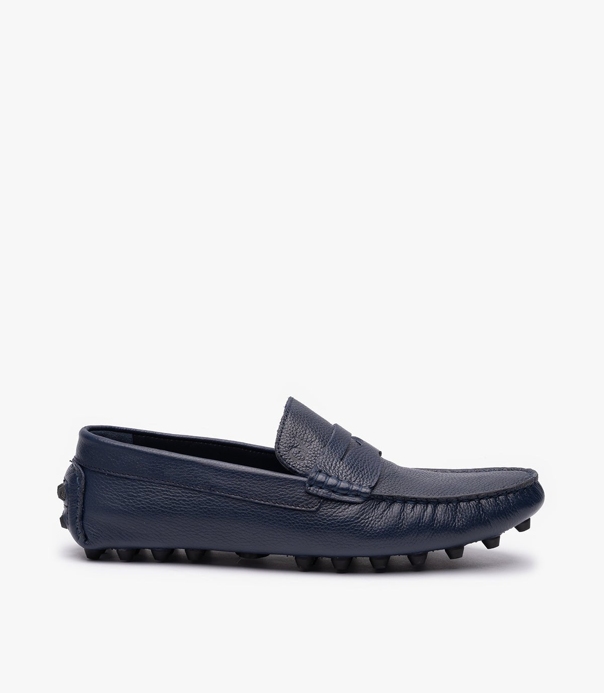 Mocassins Ricardo en Cuir Bleu Nuit – CL202