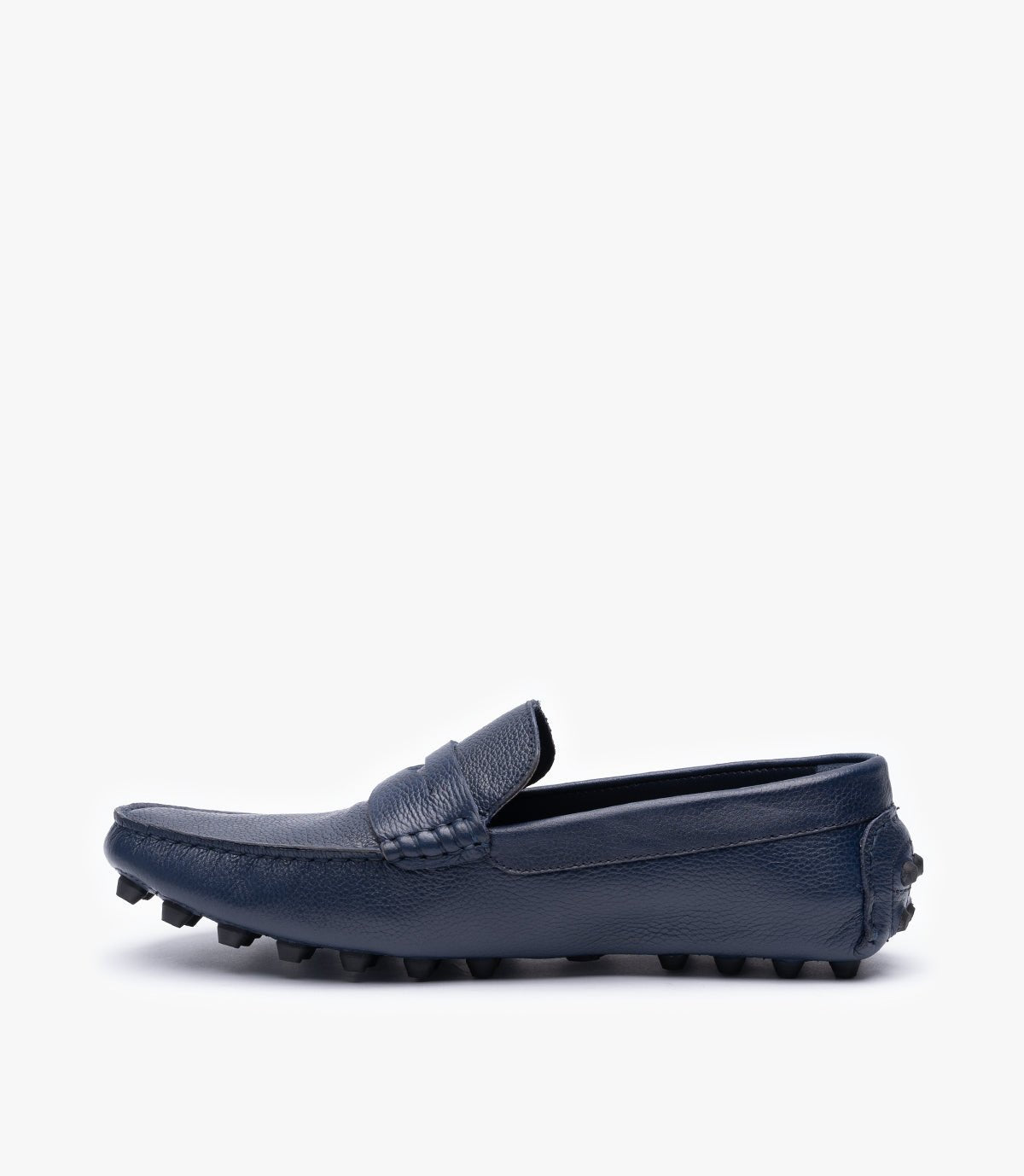 Mocassins Ricardo en Cuir Bleu Nuit – CL202
