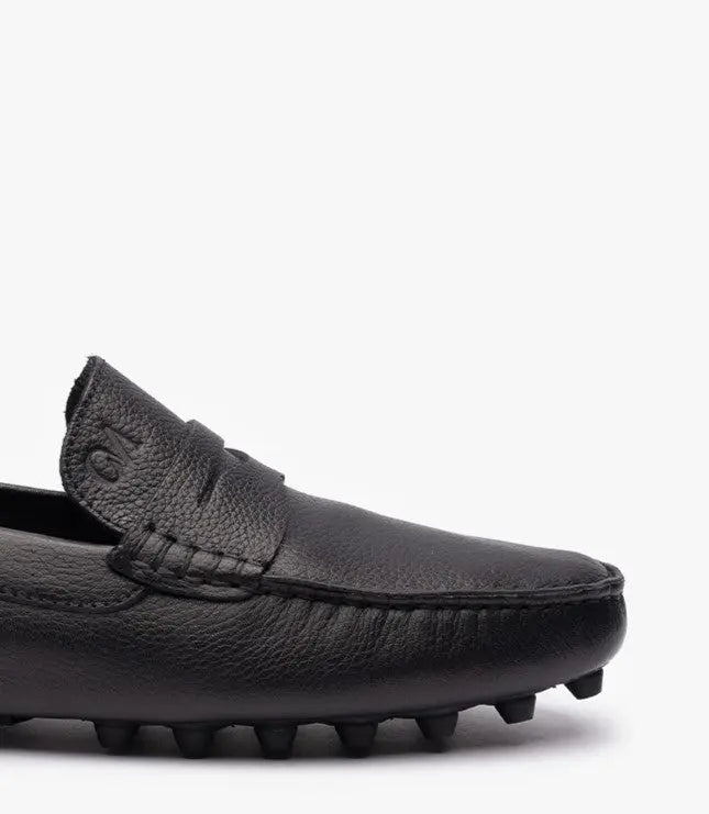 Mocassins Ricardo en Cuir Noir – CL202 Celeno