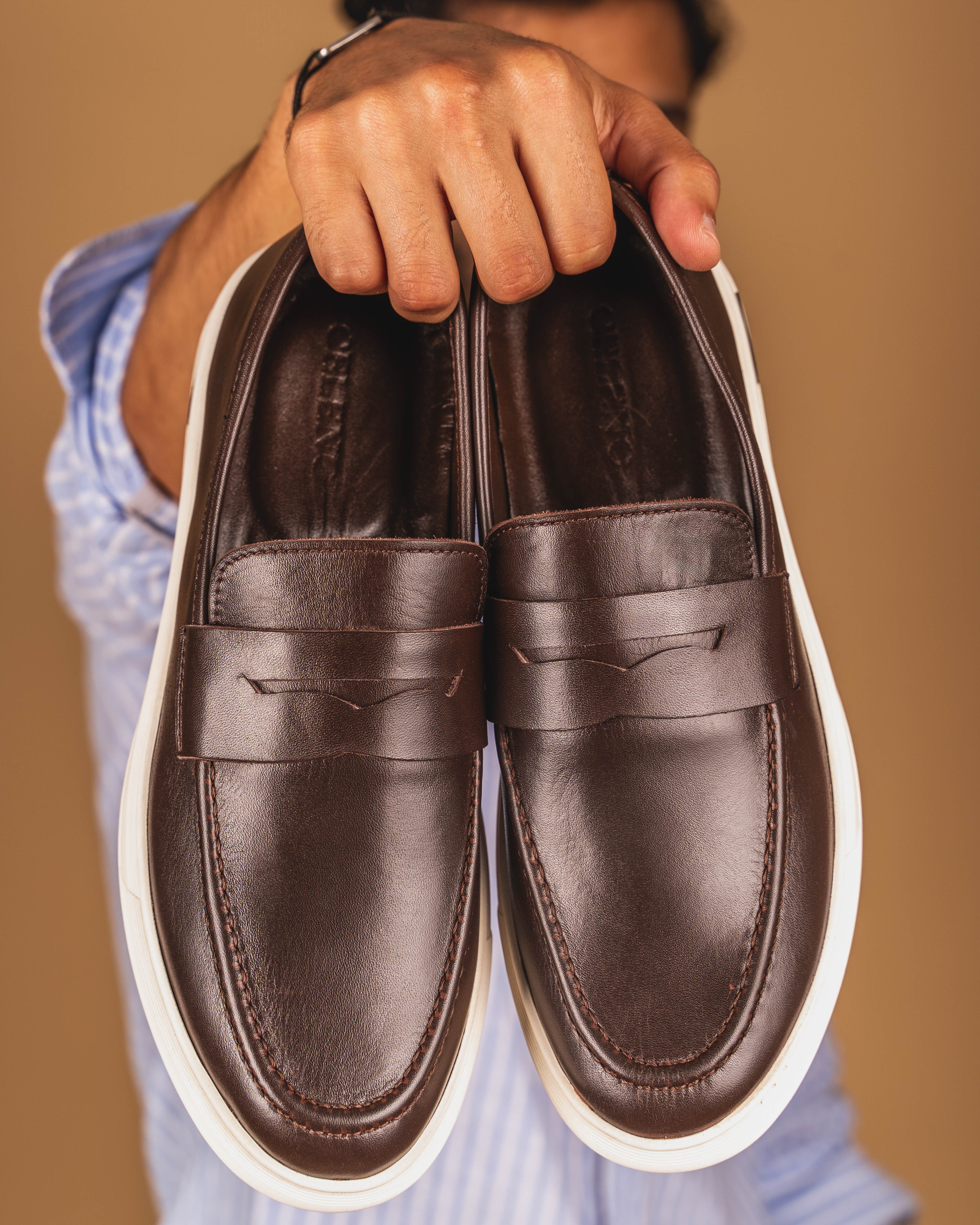MOCASSIN ADDLER en Cuir, Marron – CL6044