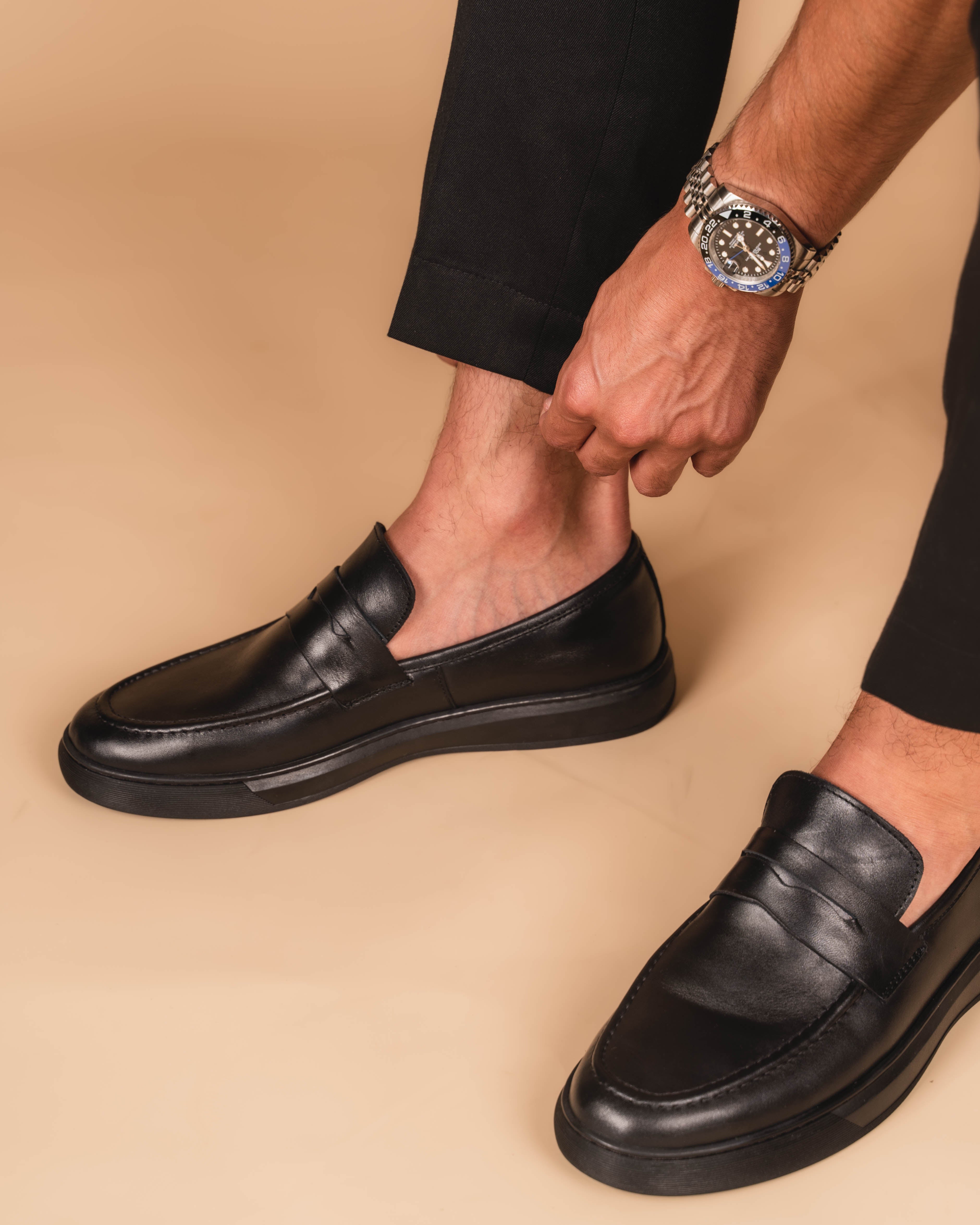 MOCASSIN ADDLER en Cuir, Noir – CN6044