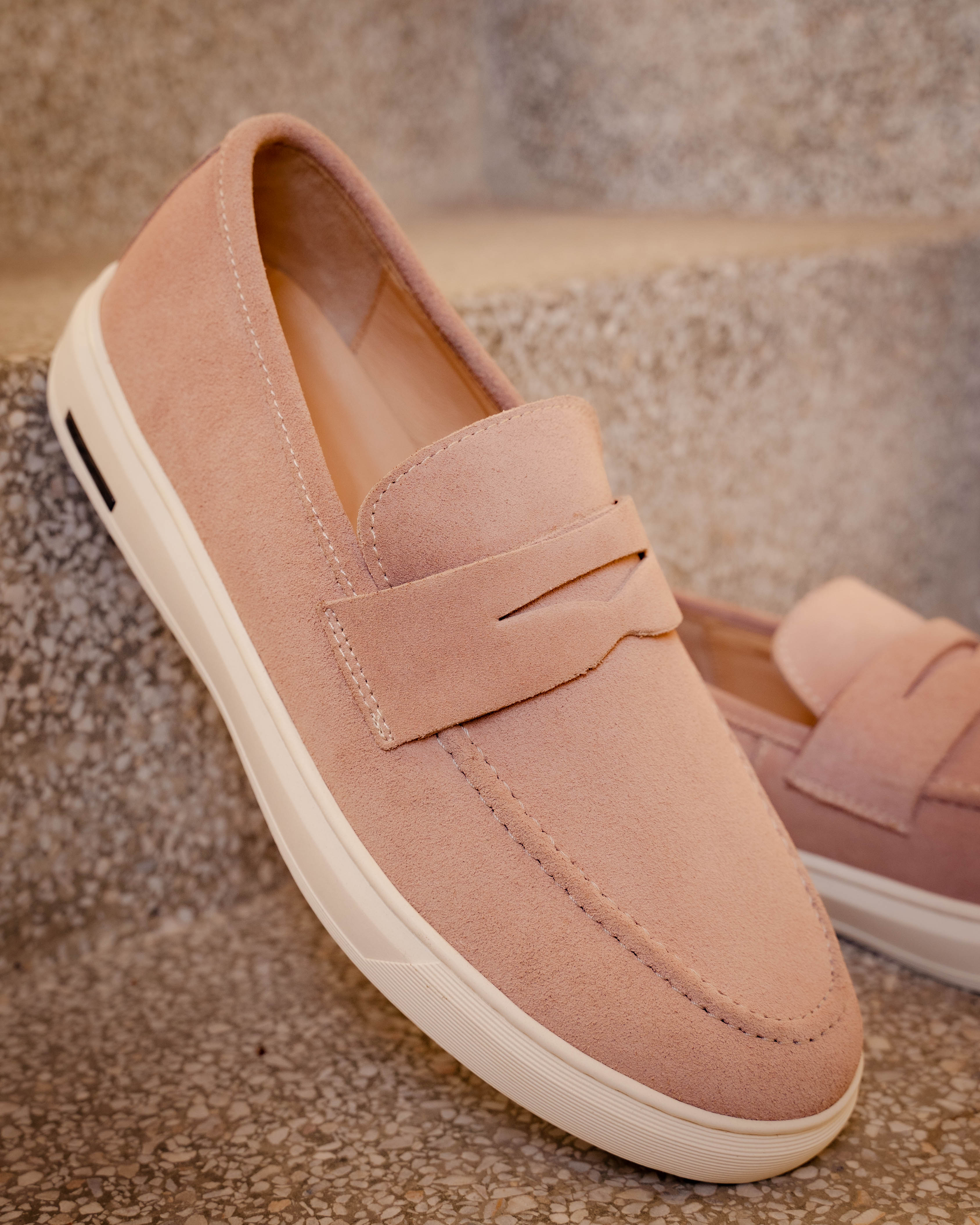 MOCASSIN ADDLER EN Daim, Rose – CL6044