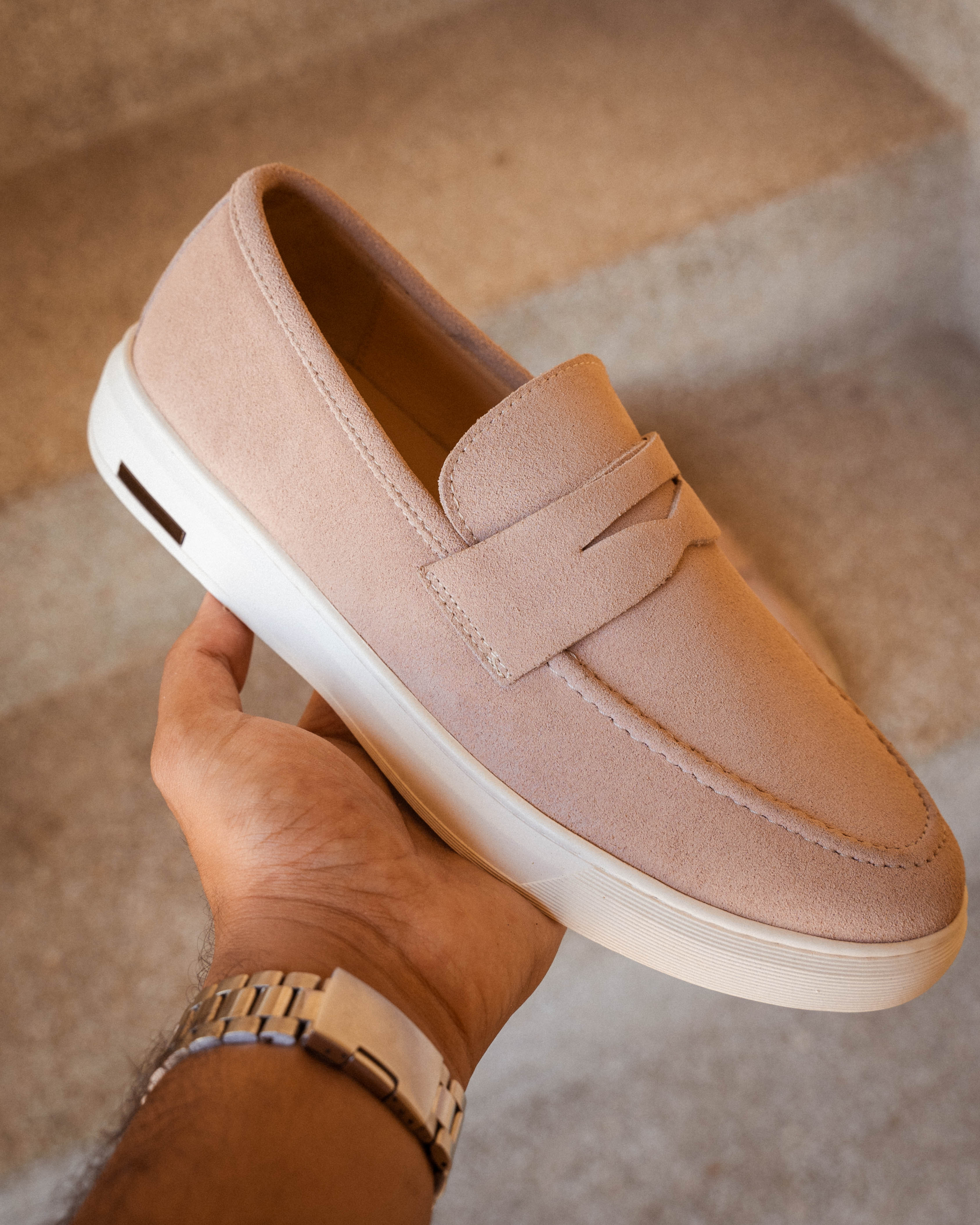 MOCASSIN ADDLER EN Daim, Rose – CL6044