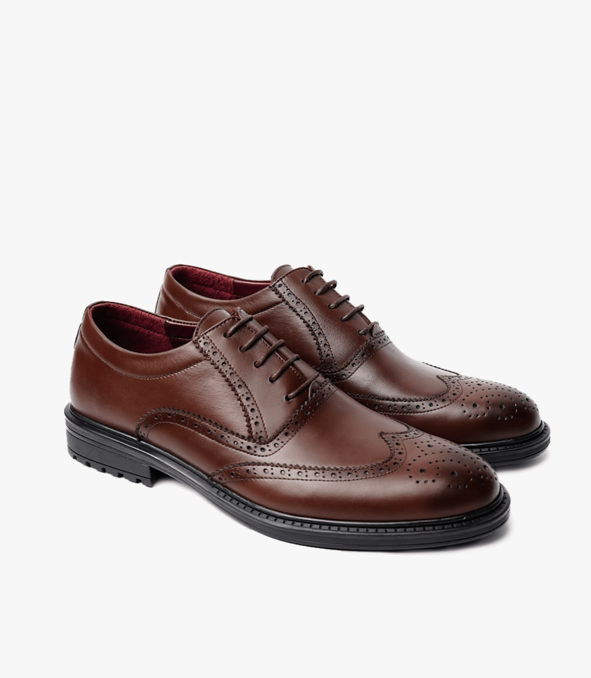 BROGUE en Cuir Marron, Dégradé -CL200