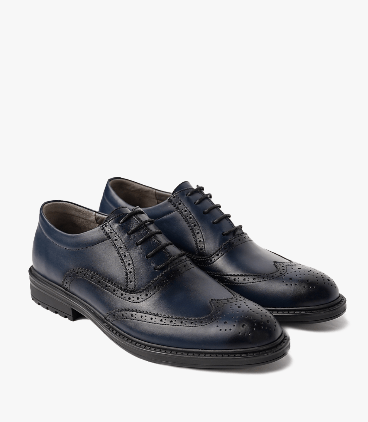BROGUE en Cuir, BLEU NUIT-CL200